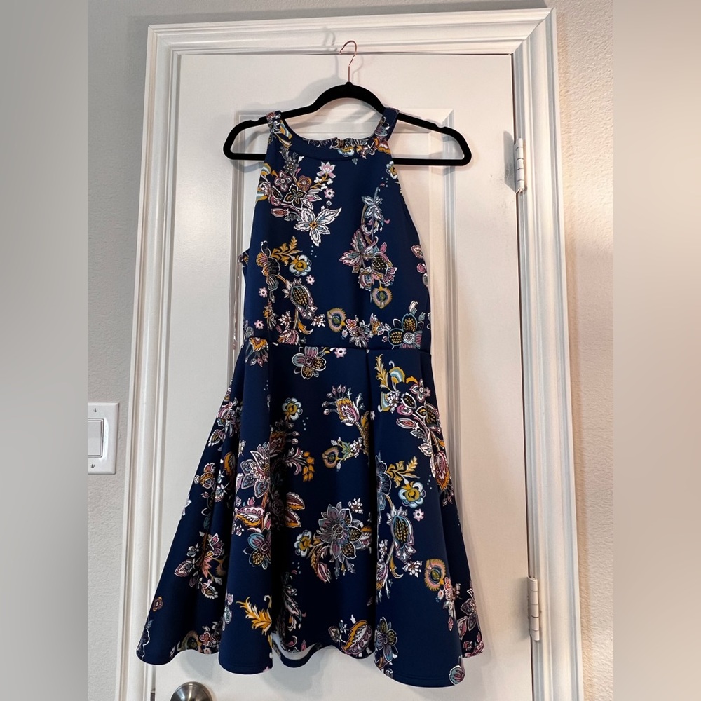 Copper Key Skater Dress